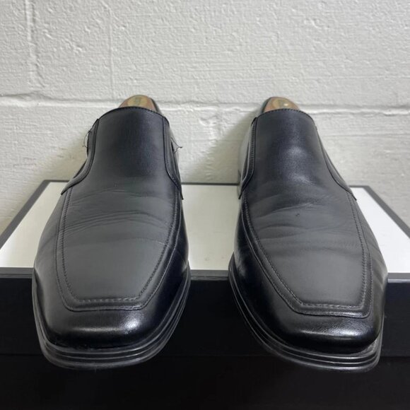 Magnanni Linea Merino 16980 Black Leather Loafers Slip On Dress Shoes Men's 12 M - Picture 1 of 11